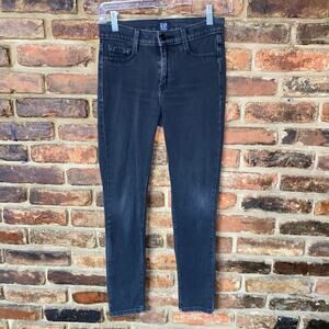 Gap Black Wash Denim Knit Favorite Jegging Jeans Women's Size 25